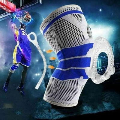 JOELHEIRA COMPRESSÃO ESTABILIZADOR ESPORTIVO SILICONE SPRING KNEE PAD GEL SUPORTE PARA JOELHO