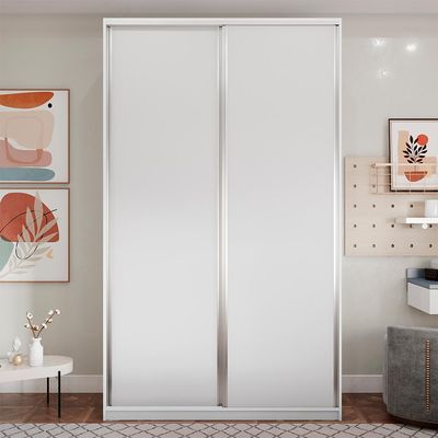 Guarda-Roupa Solteiro Zermatt 100% MDF  2 PT 3 GV Branco