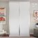 Guarda-Roupa Solteiro Zermatt 100% MDF  2 PT 3 GV Branco