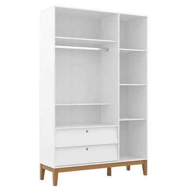 Guarda Roupa Infantil 3 Portas Unique Branco Soft Eco Wood - Matic