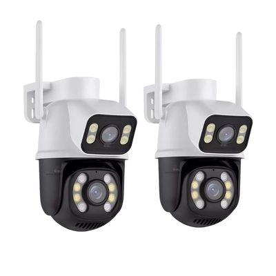 Kit 2 Câmera Importada Wi-fi Smart  Lente Dupla Externa