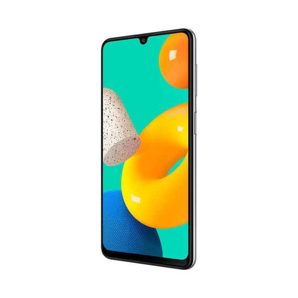 Smartphone Samsung Galaxy M32, 128GB, 6GB RAM, Bateria de 5000mAh, Tela Infinita de 6.4 Branco Smartphone Samsung Galaxy M32, 128GB, 6GB RAM, Bateria de 5000mAh, Tela Infinita de 6.4 Branco
