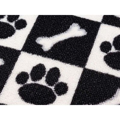 Capacho Antiderrapante Clean 29 Preto Branco 0,40x0,60m