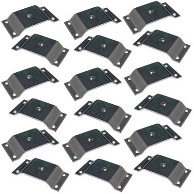 Kit 18 Chapinhas Chapa Elevada Fixação Pés Palito Rosca 5/16 Zincado G59