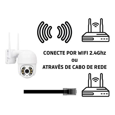 it 4 Câmeras de Segurança Externa Ip Wi-Fi Motorizada Full HD A prova D'água + 4 Cartões 128GB