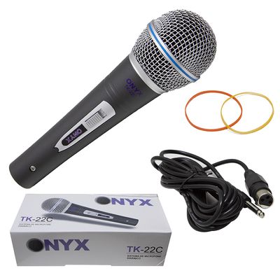 Kit 15 Microfones Dinâmicos com Fio TK 22C Onyx