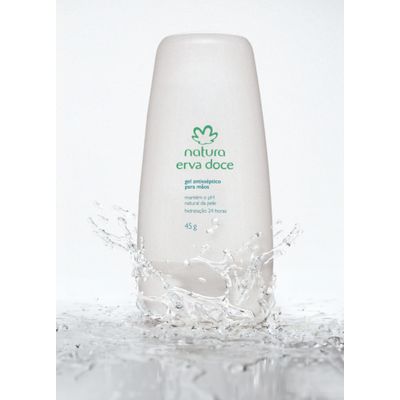 Álcool Gel 70% Erva Doce Higienizante para as Mãos 45g QHS - Natura