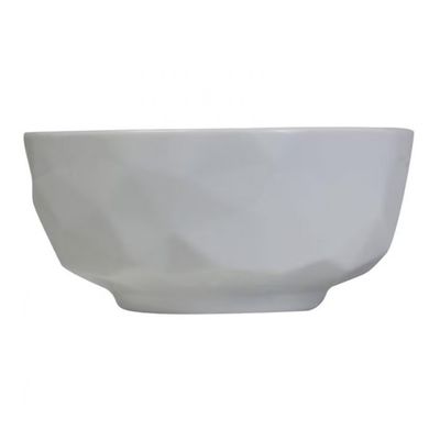 Conjunto com 12 Tigelas M Germer Edros em Porcelana 600ml Branco