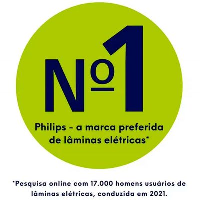 Lâmina Dupla OneBlade QP220/51 Philips Verde com Cinza