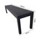 Conjunto Mesa Ripada Com 2 Bancos Ripados Alumínio 1.40x0.80m Preto