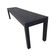 Conjunto Mesa Ripada Com 2 Bancos Ripados Alumínio 1.40x0.80m Preto