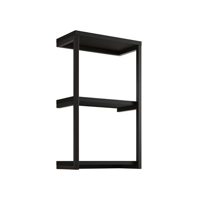 Nicho De Parede Industrial 3 Prateleiras Milão Preto