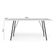 Mesa Sala De Jantar Paraty Preto 150x90cm Tampo Branco