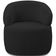 Kit 2 Poltronas Giratórias Sala de Estar Living Orgânico Carmen F04 Veludo Preto - Lyam Decor