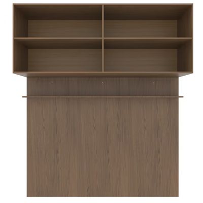 Módulo Ponte 160 Bartira Lugano com 4 Portas e 2 Prateleiras Casal Avelã/Cappuccino
