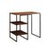 Aparador Bar Buffet Adega Industrial Bourbon 95cm Preto Carvalho