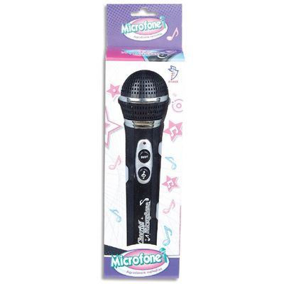 Microfone Infantil Com 12 Melodias - Preto - MCR-231 - Fenix