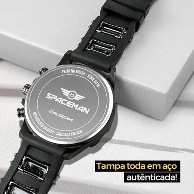 Relogio Masculino Aço Inox + Pulseira + Relogio Masculino Preto + Cordão Prata Grumet Ajustavel