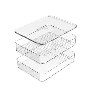Kit Porta Frios Duplo E Organizador De Temperos Clear Fresh
