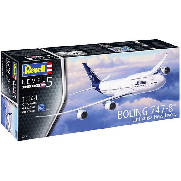 Revell Boeing 747-8 Lufthansa New Livery 1:144 - 03891 REV03891