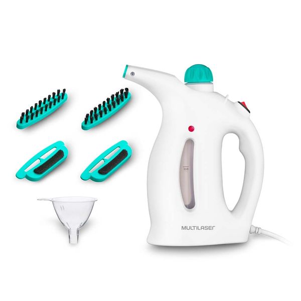Vaporizador Portátil Para Roupas - Reservatório 280ML + Acessórios- 800W - 220V - Branco - Multilaser - HO066 HO066 Vaporizador Portátil Para Roupas - Reservatório 280ML + Acessórios- 800W - 220V - Branco - Multilaser - HO066 HO066
