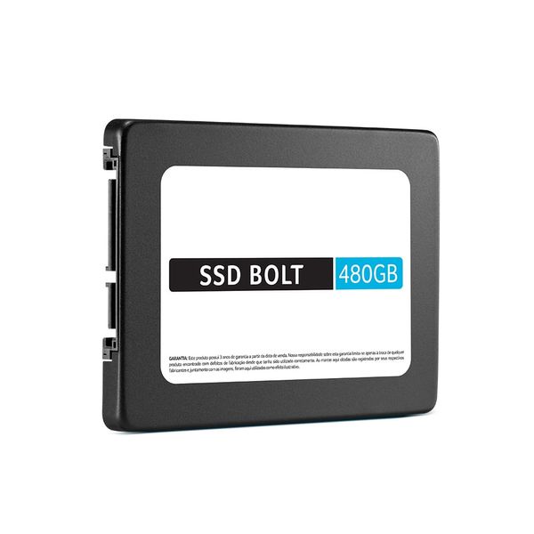 SSD Multilaser, 2.5 POL., SATA, 480GB, Bolt, Gravação até 400 MB/S - SS420 SS420