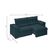Sofá Arezzo Retrátil/reclinável 4 Lugares Suede Petróleo 2,15m - Xflex Sofás
