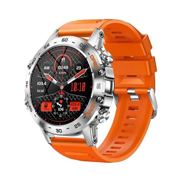 Smartwatch MEVADEN 1.39'', Bluetooth, Esportivo, IP67, Android iOS Laranja