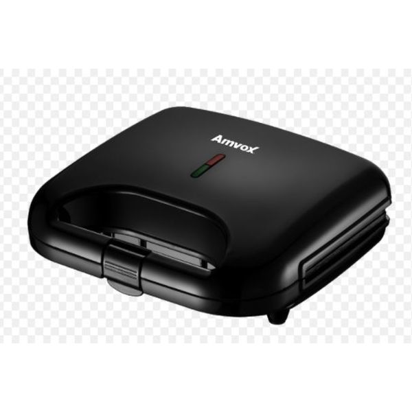 Sanduicheira e Grill Preta Amvox LED ON/OFF 750W AMS 370 BLACK 220