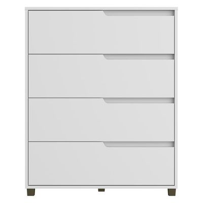 Cômoda 80cm Com 4 Gavetas Multimóveis Cr35243 Branco
