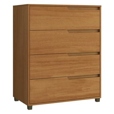Cômoda 80cm Com 4 Gavetas Multimóveis Cr35243 Nature