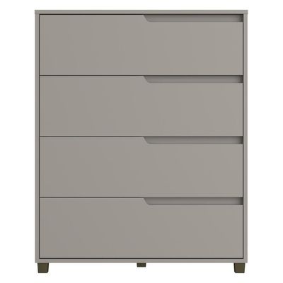 Cômoda 80cm Com 4 Gavetas Multimóveis Cr35243 Cinza