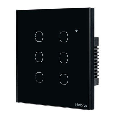 Interruptor Smart Touch Intelbras Wifi Preto