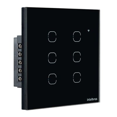 Interruptor Smart Touch Intelbras Wifi Preto