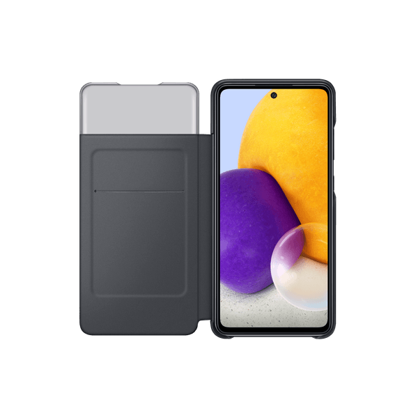 Capa Protetora Flip Smart  S View Wallet Galaxy A72 Preta