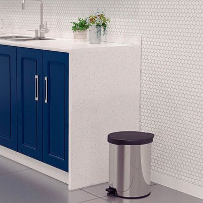 Lixeira New Aço Inox Polido Com Pedal 12 Litros - Tramontina 94538/712