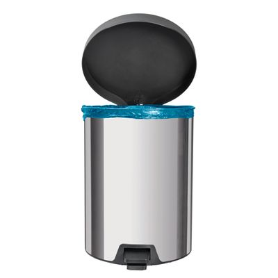 Lixeira New Aço Inox Polido Com Pedal 12 Litros - Tramontina 94538/712