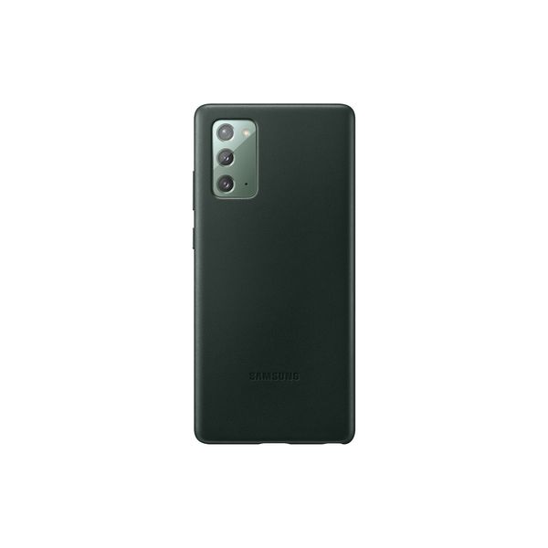 Capa protetora Para Smartphone Galaxy Note20 Couro Verde