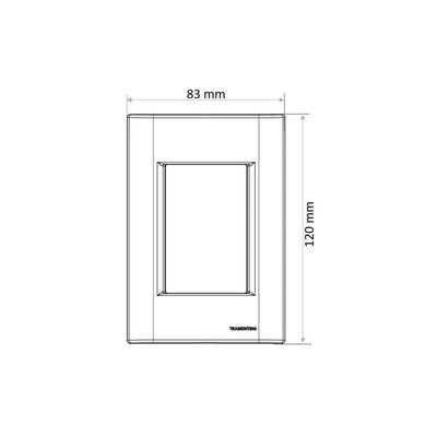 Conjunto 4x2 Com 1 Tomada 2p+t 10 A 250 V Tramontina Giz Branco