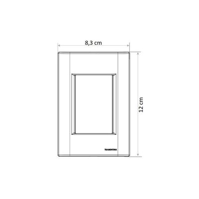 Conjunto 4x2 Com 1 Tomada 2p+t 10 A 250 V Tramontina Giz Branco