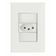 Conjunto 4x2 Com 1 Tomada 2p+t 10 A 250 V Tramontina Giz Branco