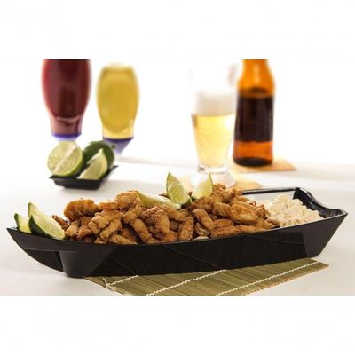 Barca Sushi 600ml Verde Em Polipropileno Linha Tropical Vem