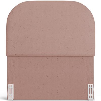 Cabeceira Cama Box 100cm Orgânica Lanna W01 Linho Rosê - Lyam Decor