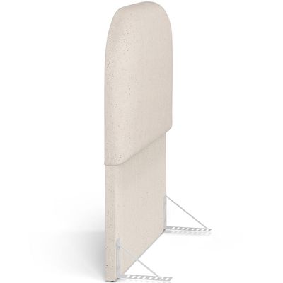 Cabeceira Cama Box 100cm Orgânica Lanna W01 Linho Cru - Lyam Decor