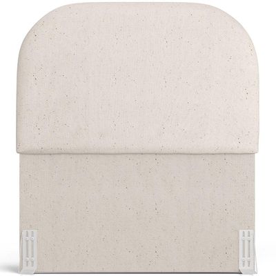 Cabeceira Cama Box 100cm Orgânica Lanna W01 Linho Cru - Lyam Decor