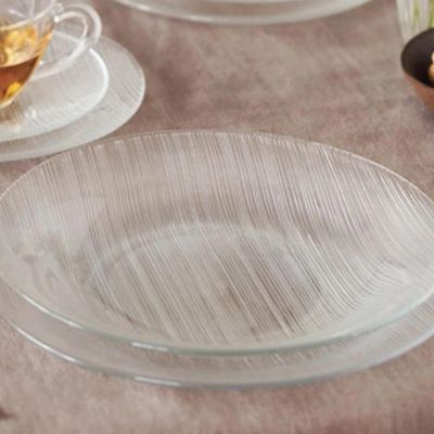 Prato Fundo Vidro Duralex 22cm Diamante 24 Unidades - Nadir 5838