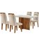 Mesa Olímpia 120cm Mdf Canto Reto Com 4 Cadeiras Carol