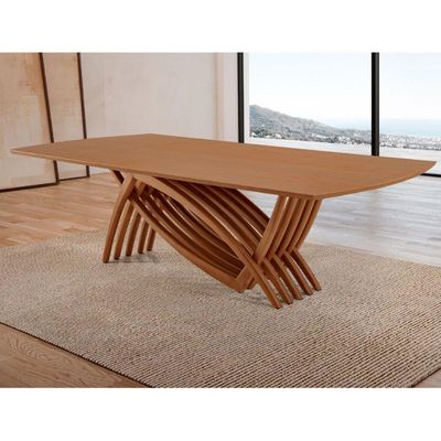 Mesa Para Sala De Jantar Vênus Moderna Mobília Cinamomo Imbuia