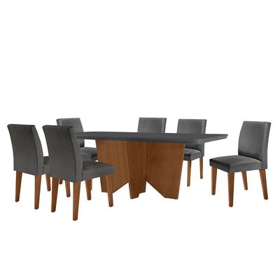 Sala De Jantar Mesa Evora Canto Copo 6 Cad. Grecia Rufato