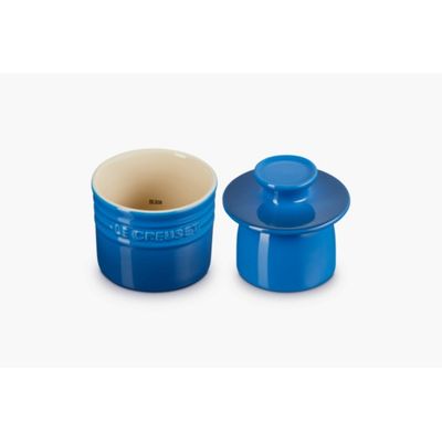 KIT LE CREUSET CONJUNTO CREME E AÇÚCAR LARANJA + POTES DE GELÉIA VERMELHO, MEL AMARELO NÉCTAR, MANTEIGA Azul Marseille